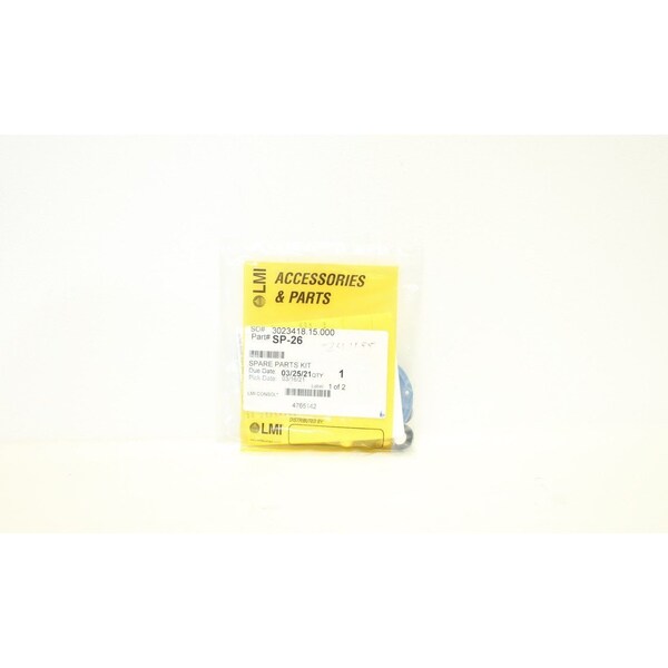 Lmi Pumps Metering Pump Spare Parts Kit Pump Parts And Accessory SP26